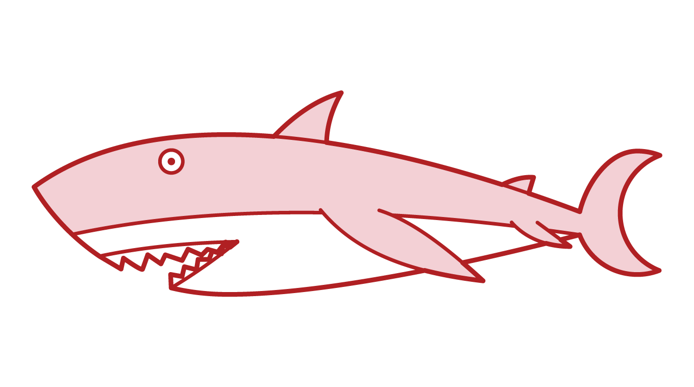 サメのイラスト Kukukeke ククケケ
