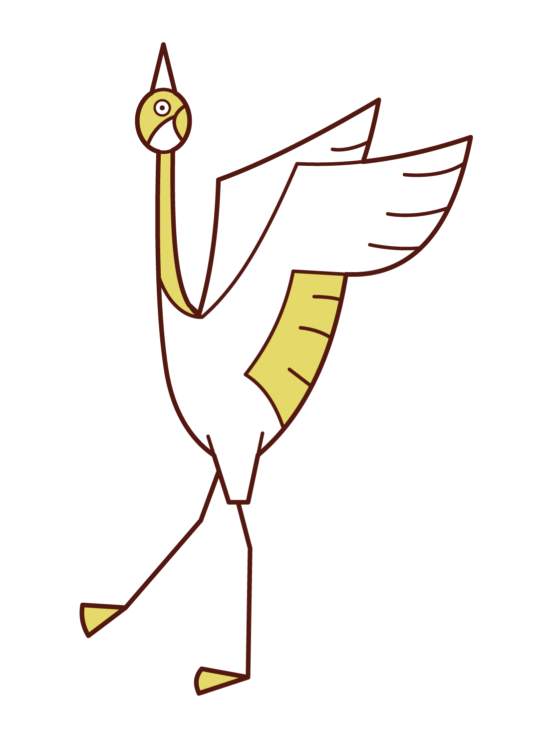 Illustration of a crane