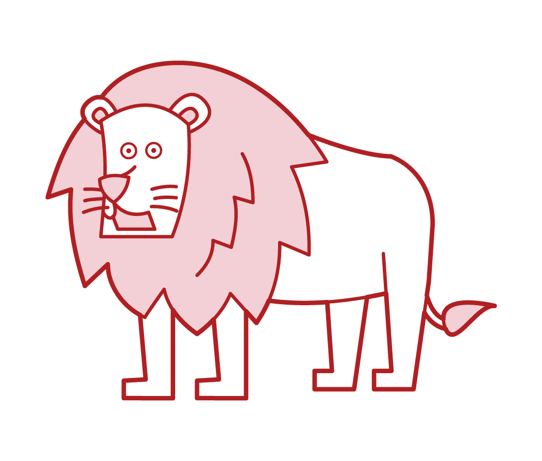 man Lion Illustration