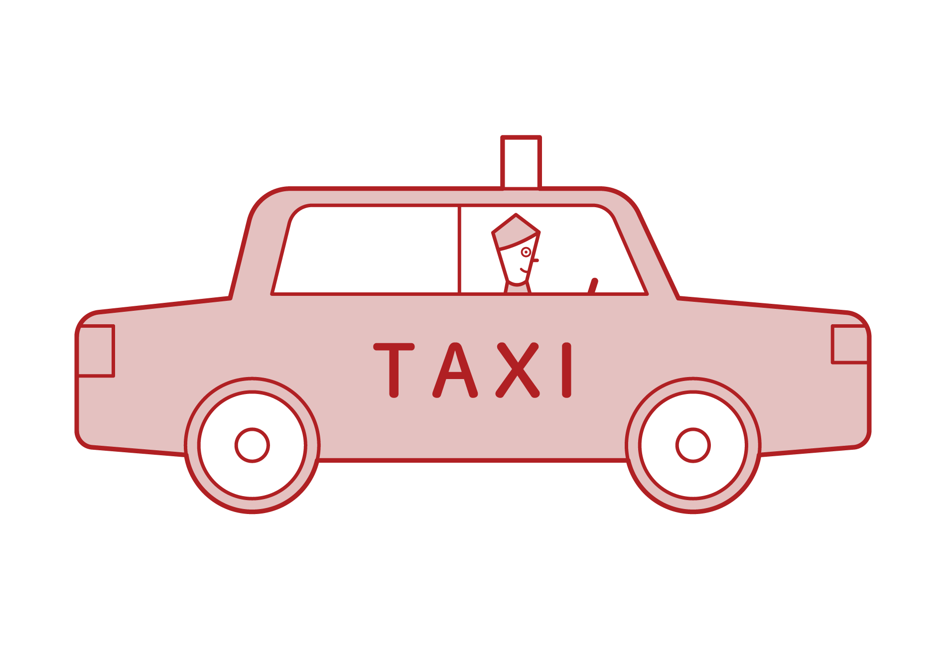 タクシーのイラスト