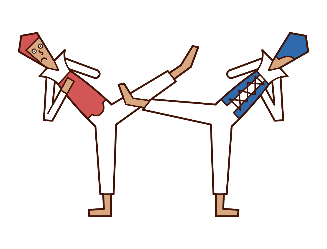 Illustration of Taekwondo (man) at the Paralympic Games