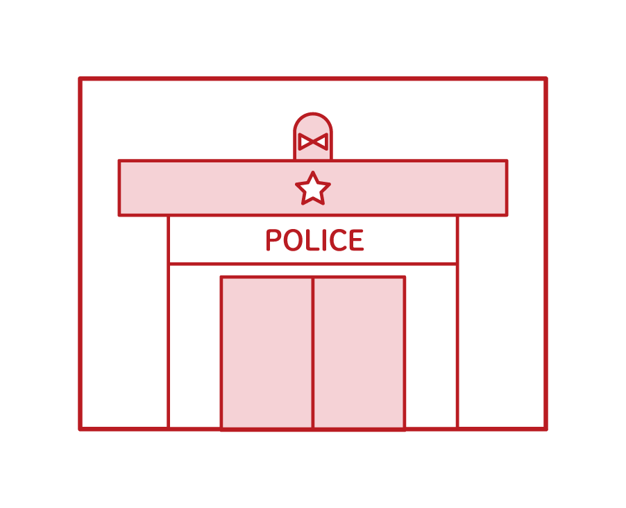 Illustration of a police box