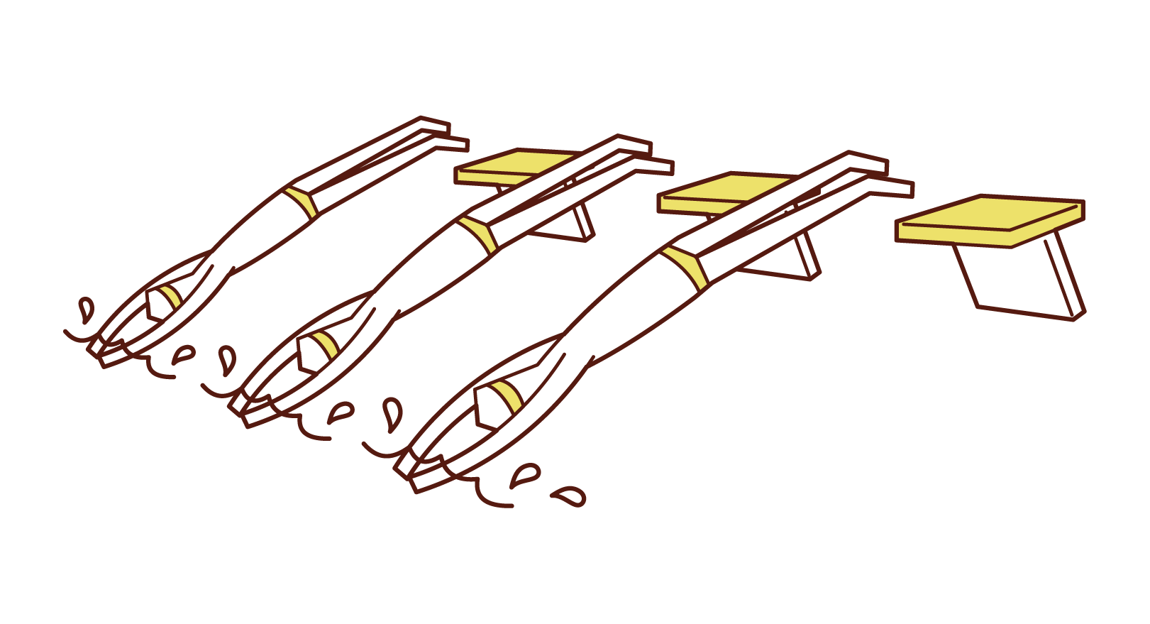 水泳で飛び込みをする人 男性 のイラスト フリーイラスト素材 Kukukeke ククケケ