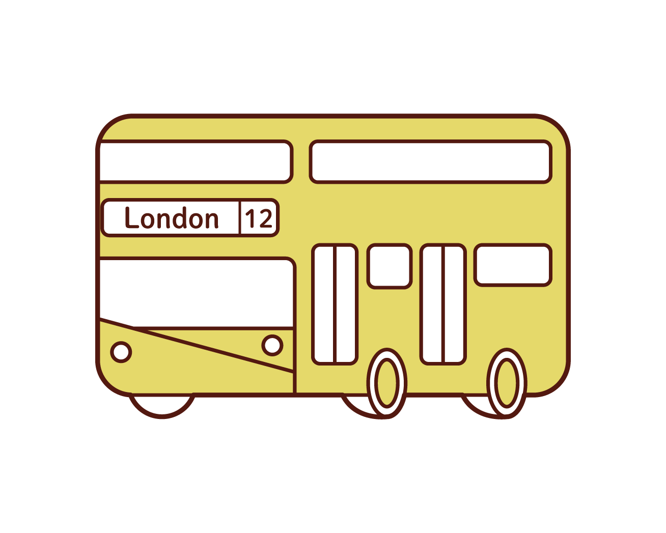 ロンドンバスのイラスト