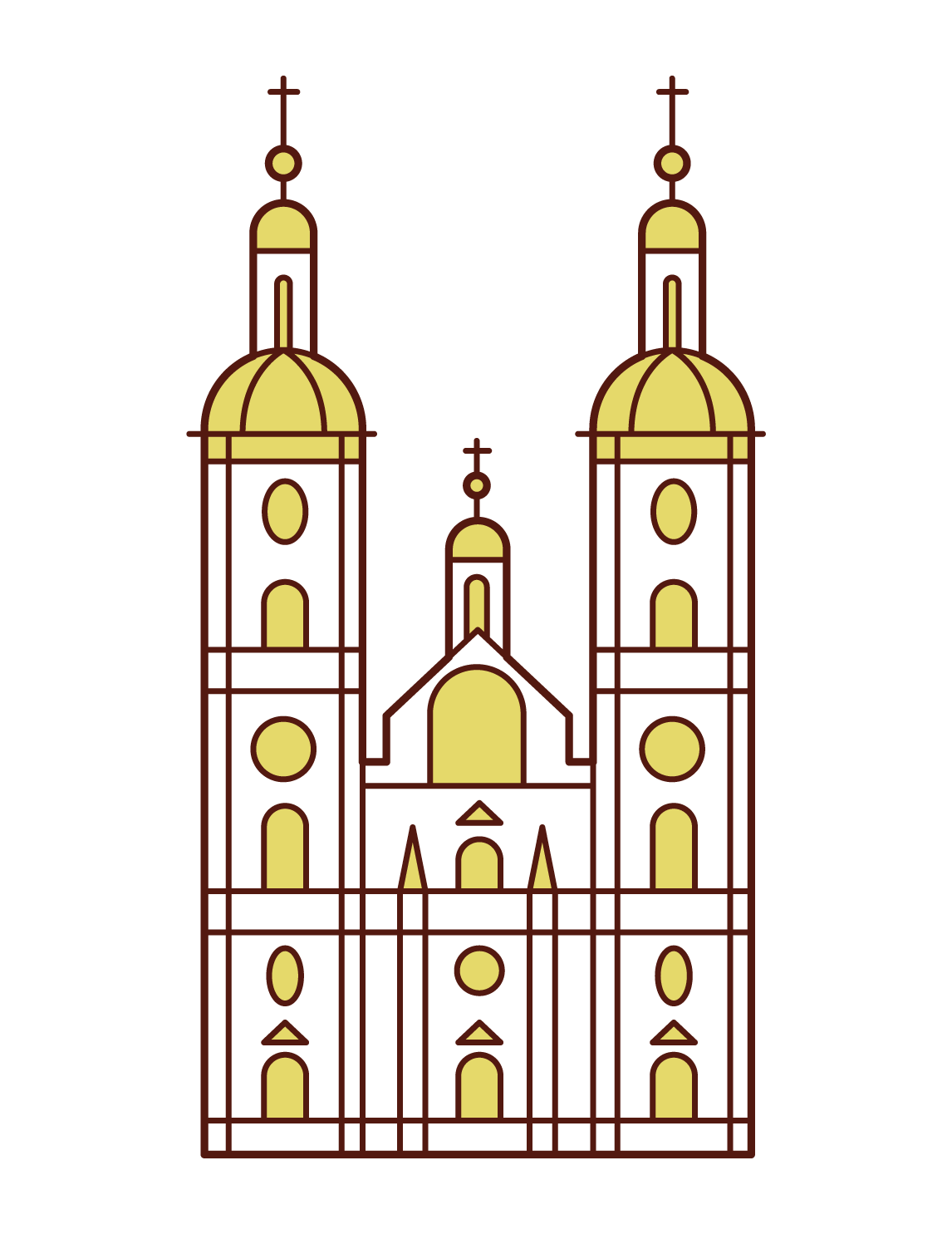 ザンクト・ガレン修道院のイラスト