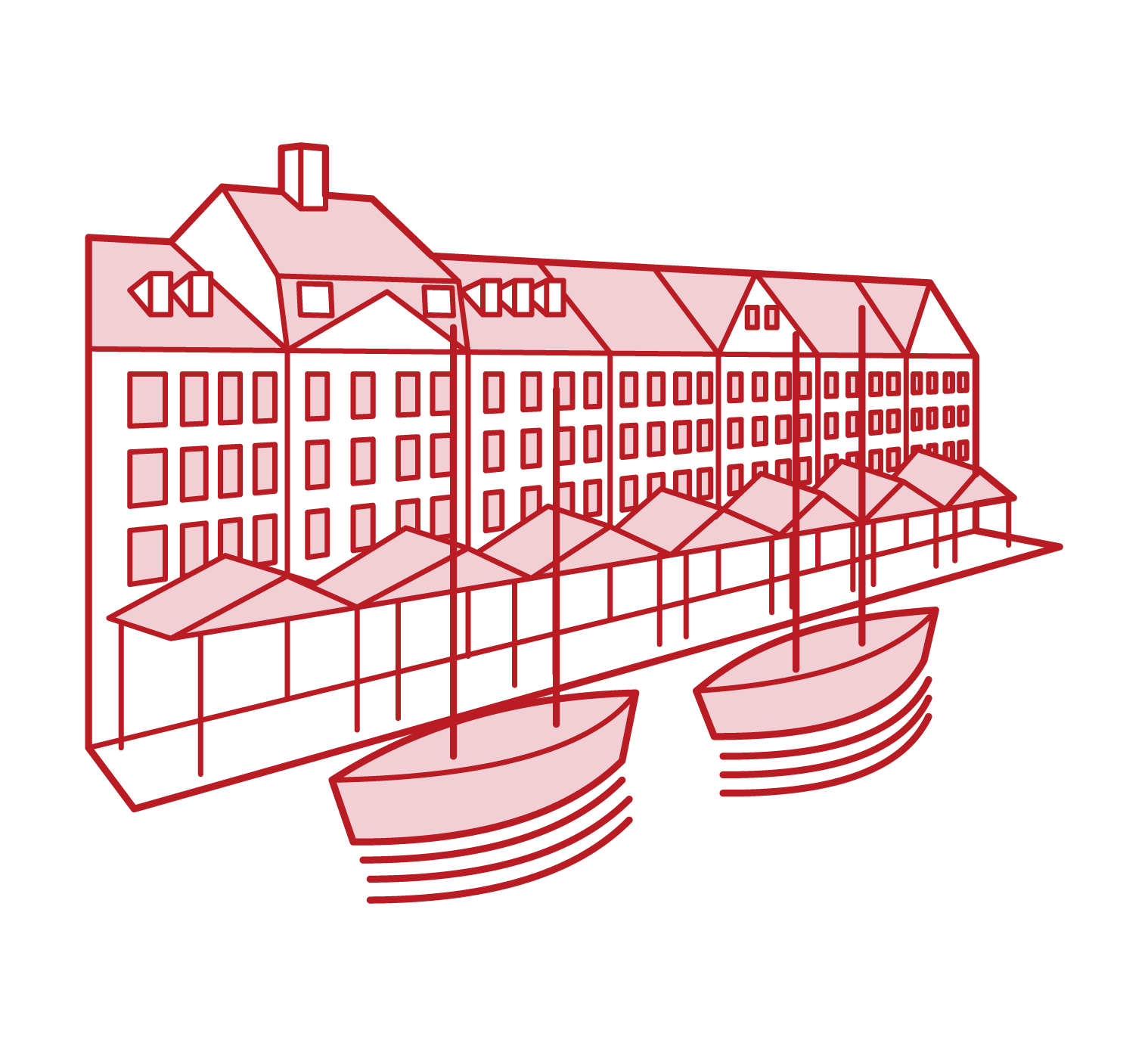 Illustration of Nyhavn