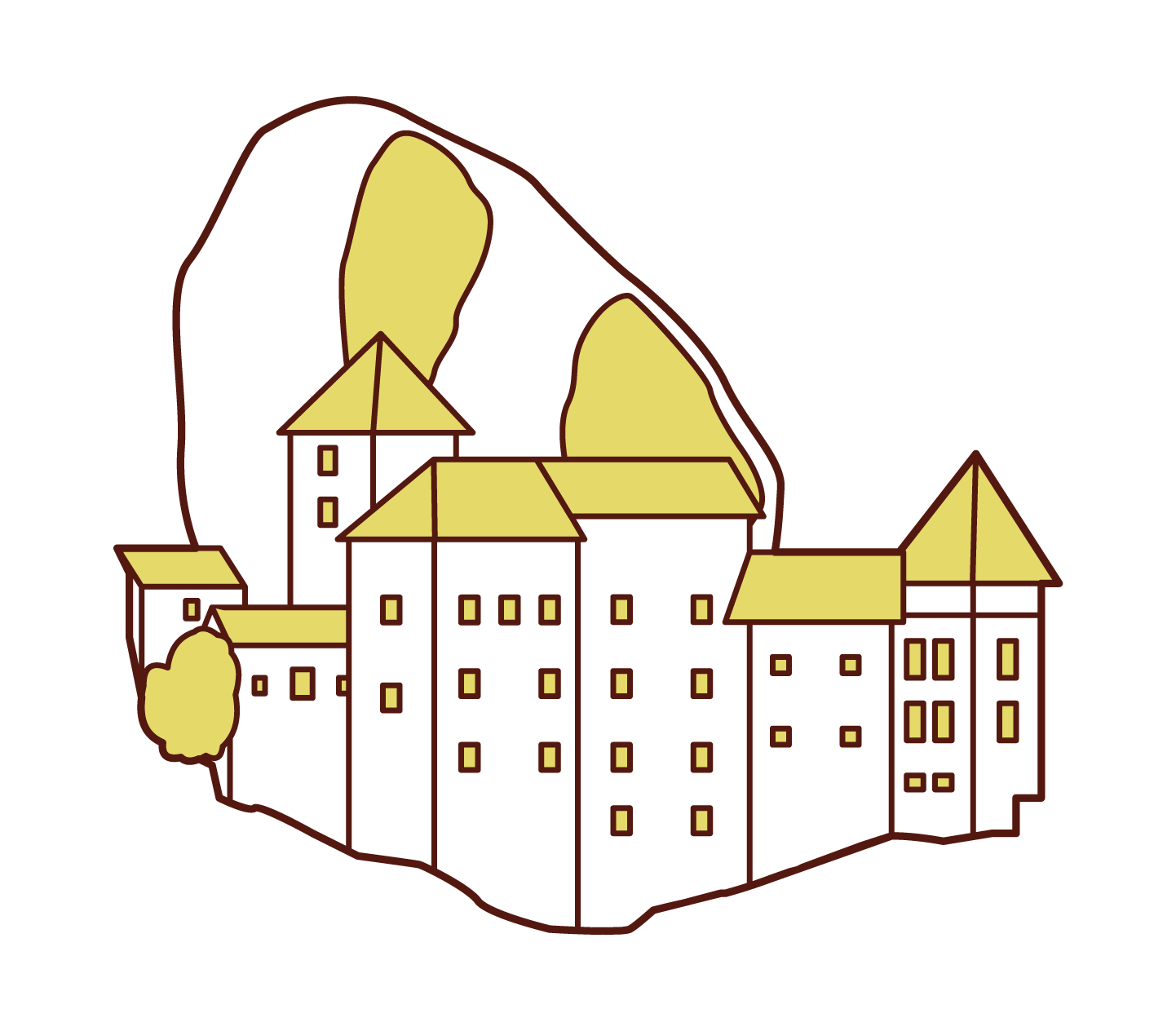 Illustration of Pradyama Castle