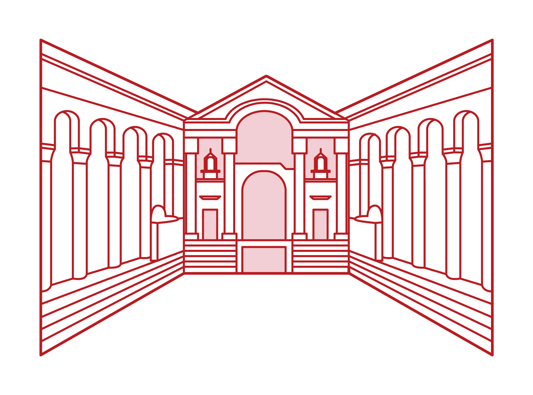 ディオクレティアヌス宮殿のイラスト
