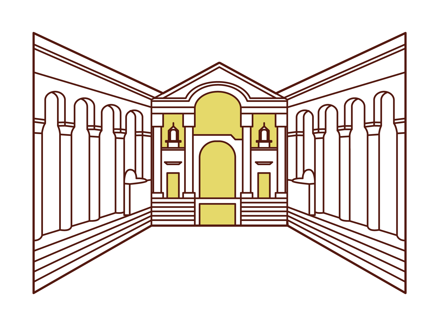 ディオクレティアヌス宮殿のイラスト