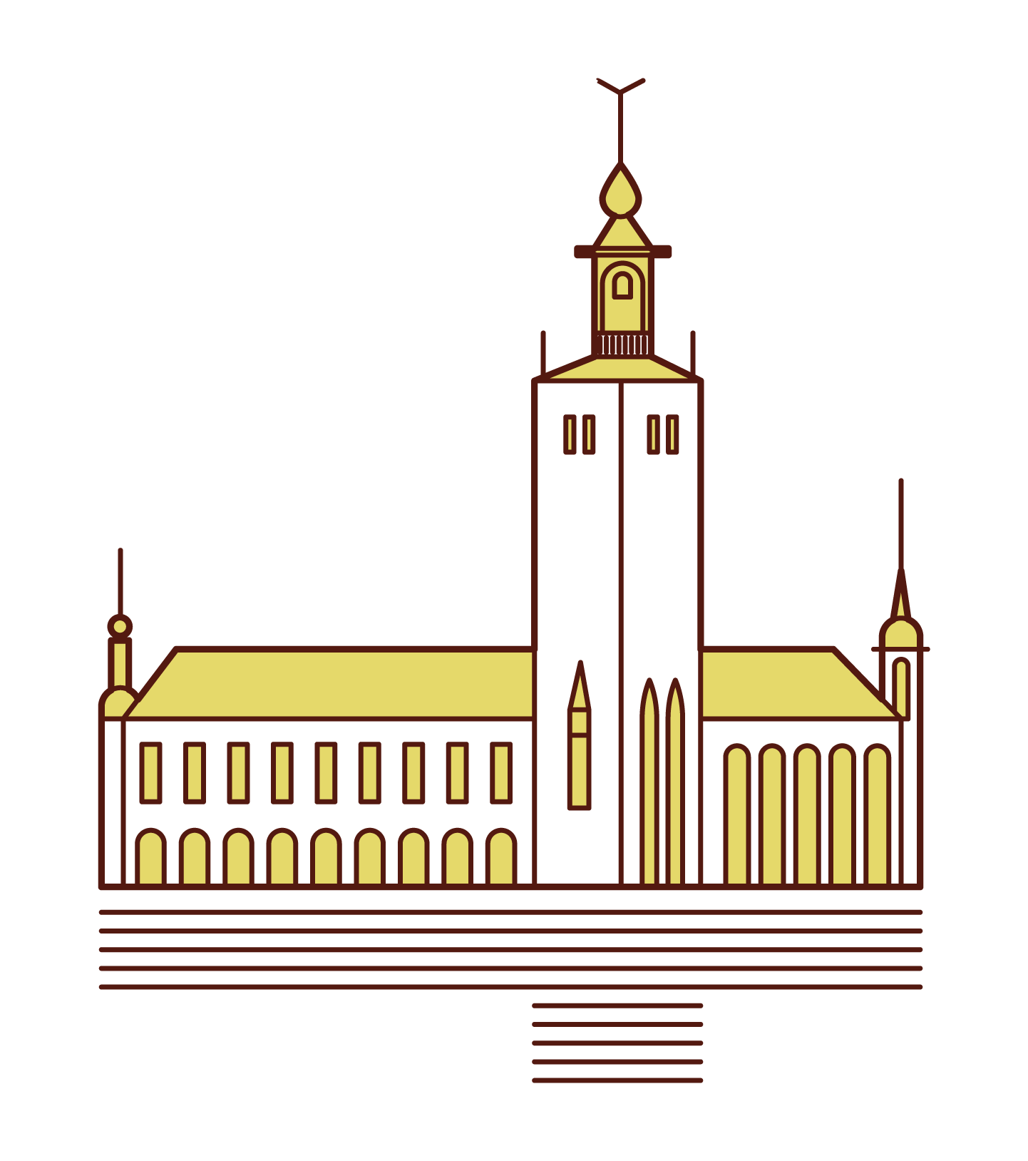 Illustration of Stockholm City Hall