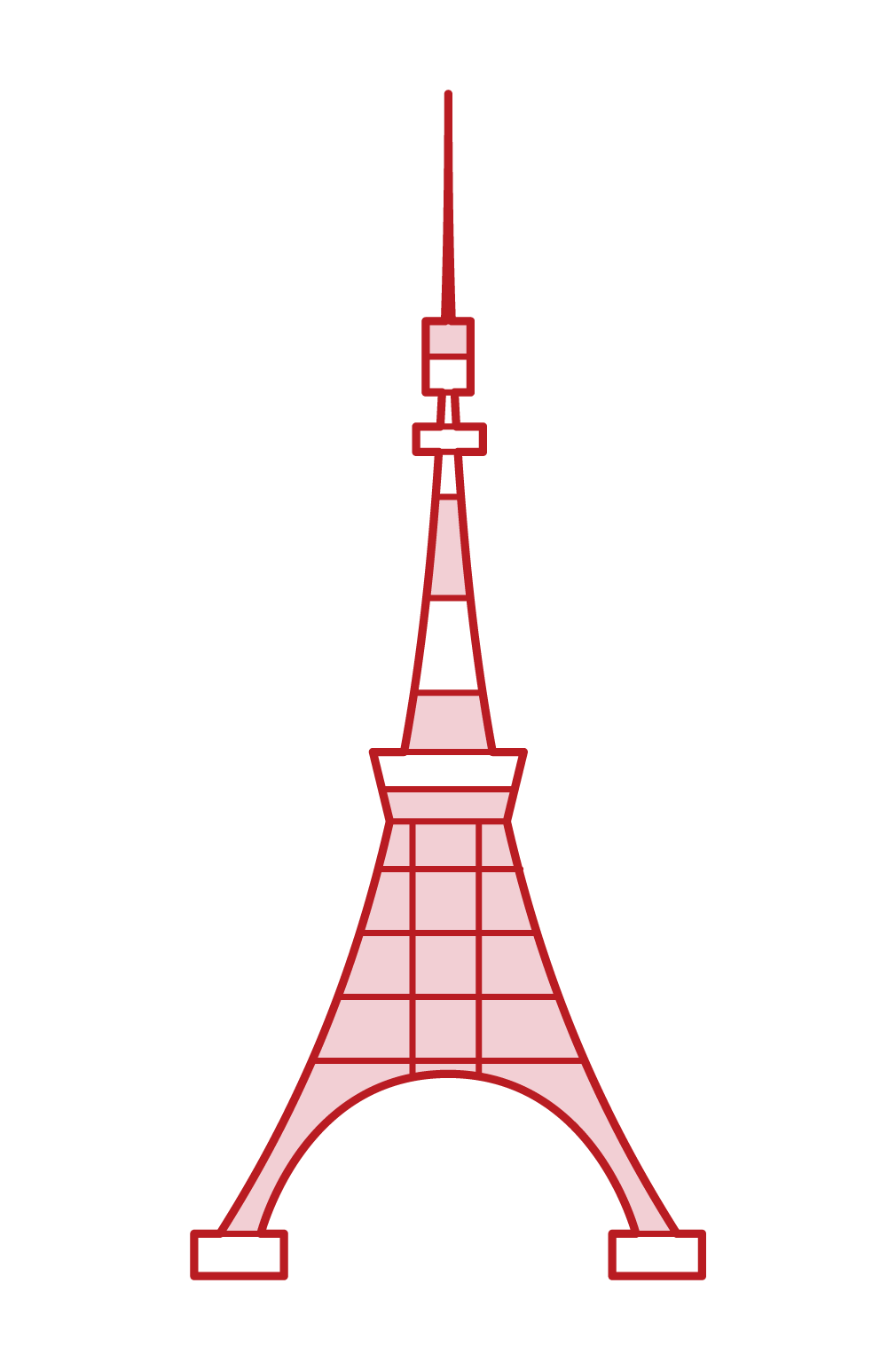東京タワーのイラスト フリーイラスト素材 Kukukeke ククケケ