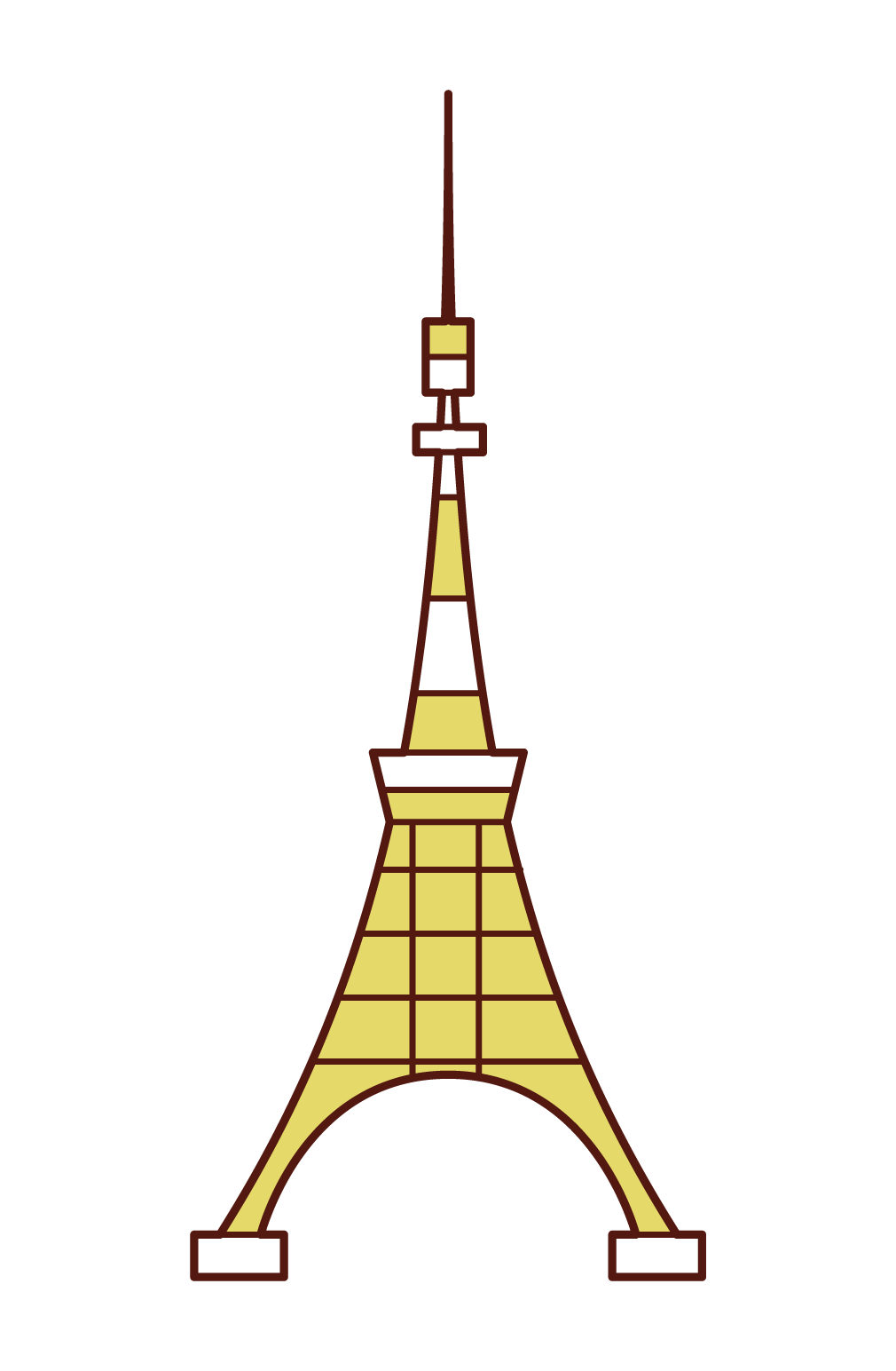 東京タワーのイラスト
