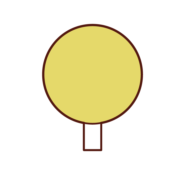 Illustration of a round tree