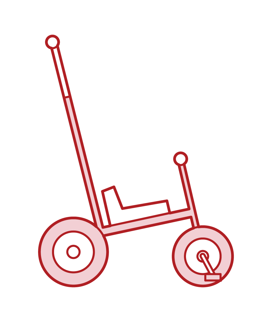 Illustration of a tricycle