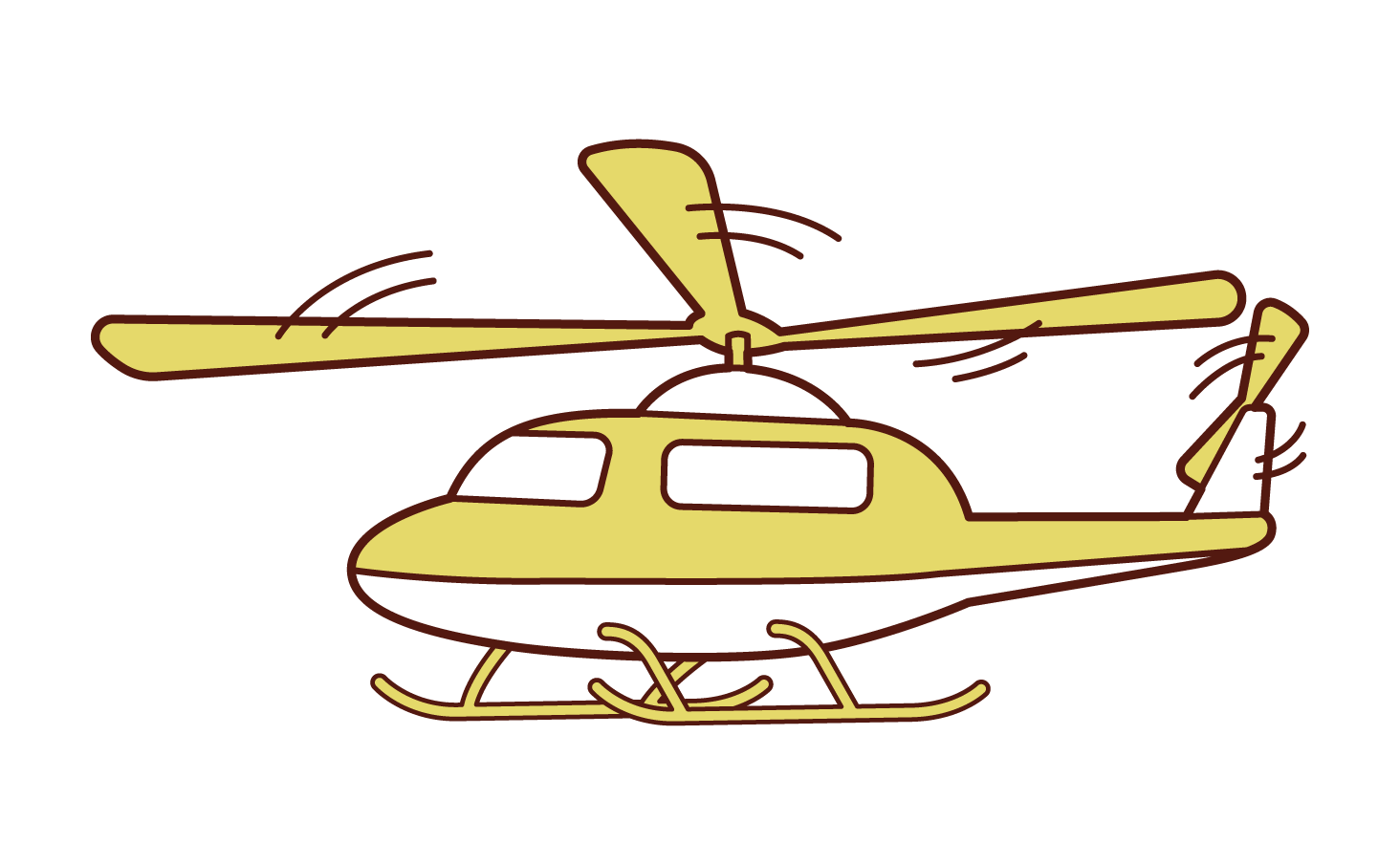 ヘリコプターのイラスト フリーイラスト素材 Kukukeke ククケケ