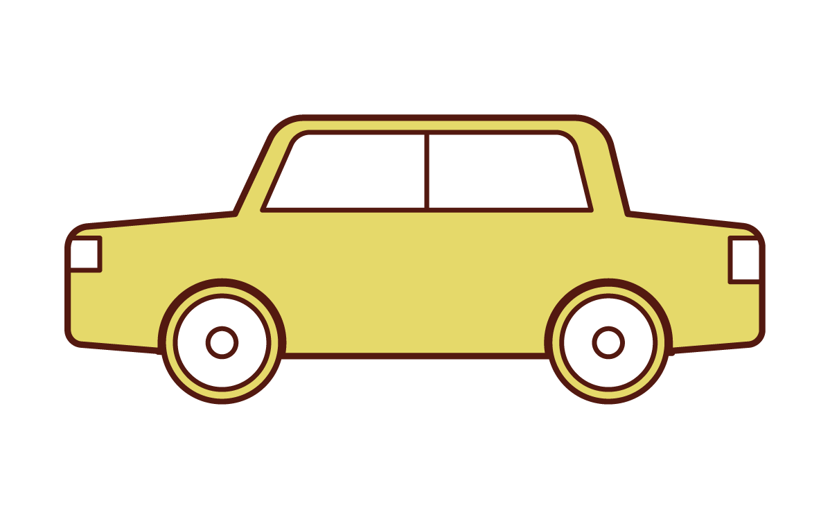 Illustration of a car seen from the side