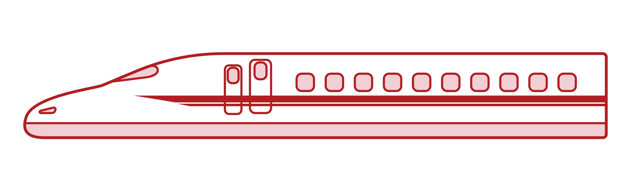 Illustration of Shinkansen