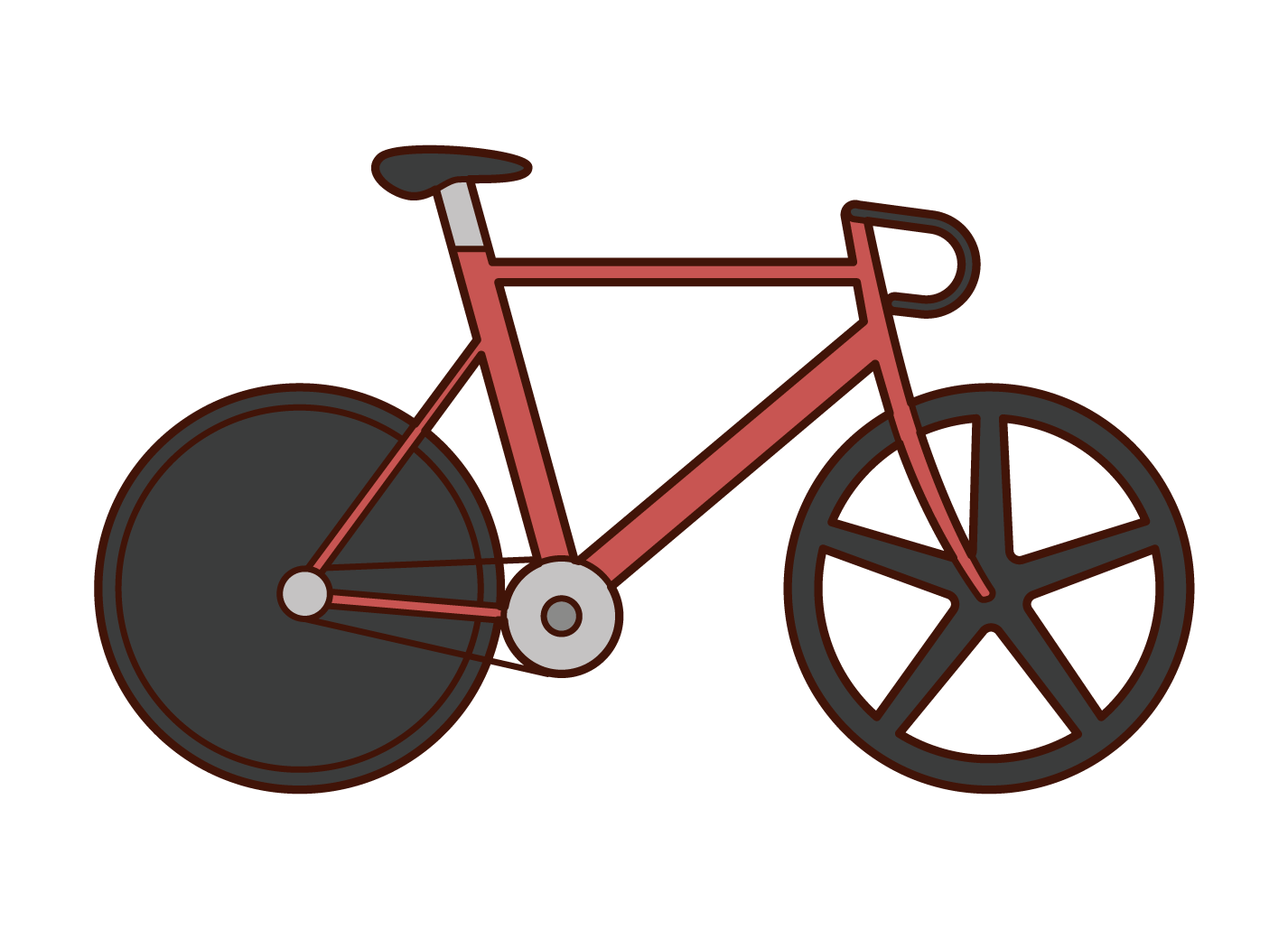 Illustration of a road bike