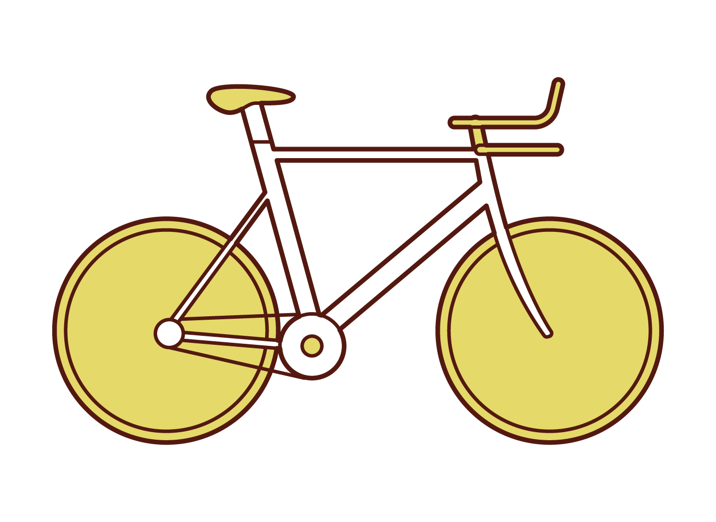 Illustration of time trial bike
