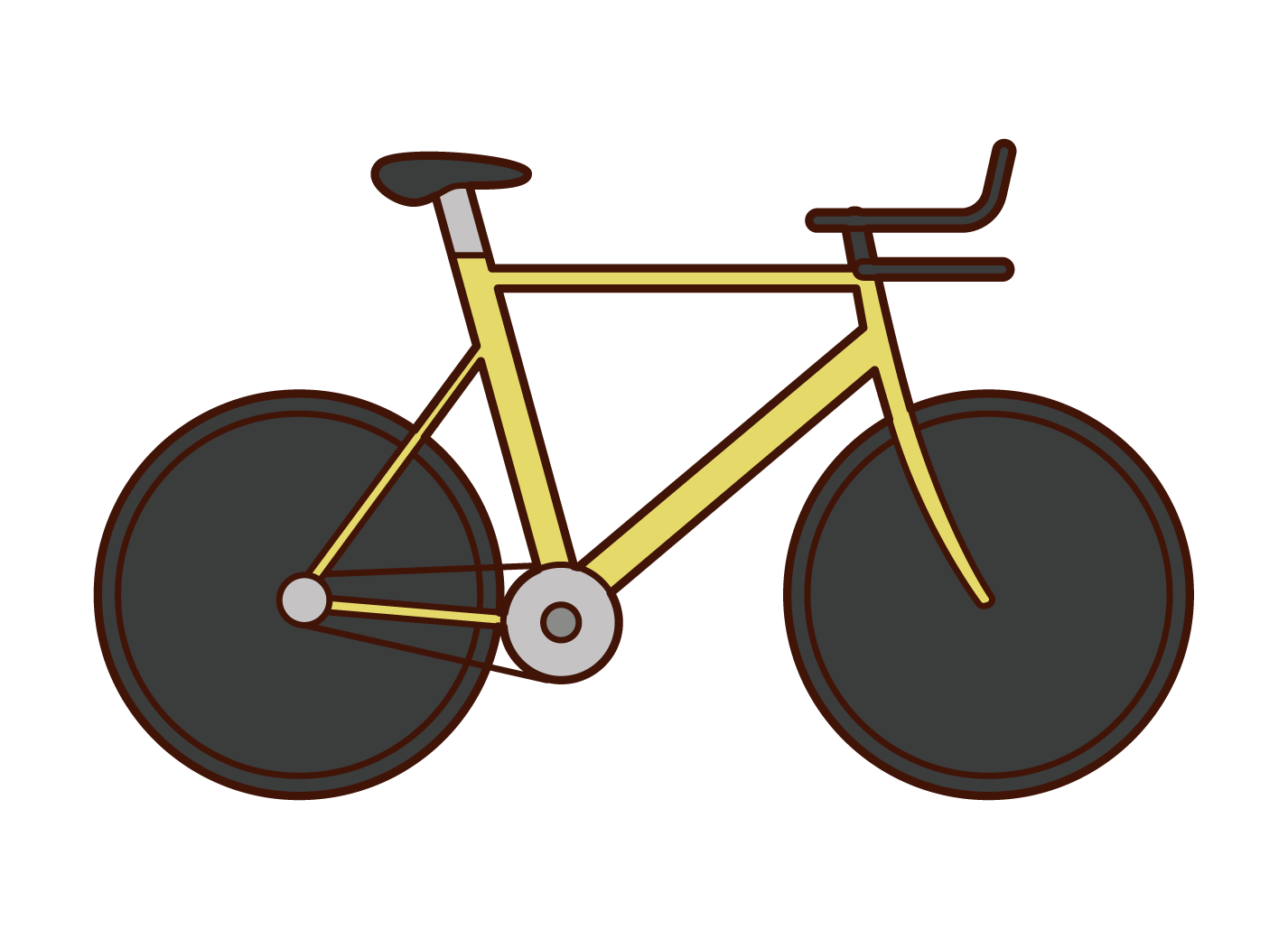 Illustration of time trial bike