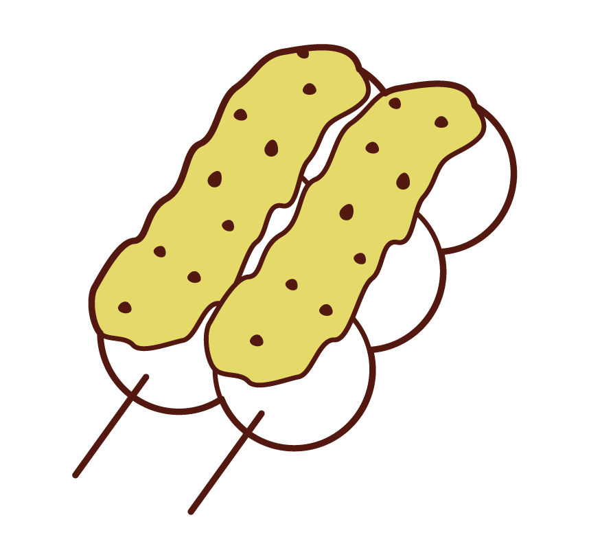 Illustration of bean dumplings