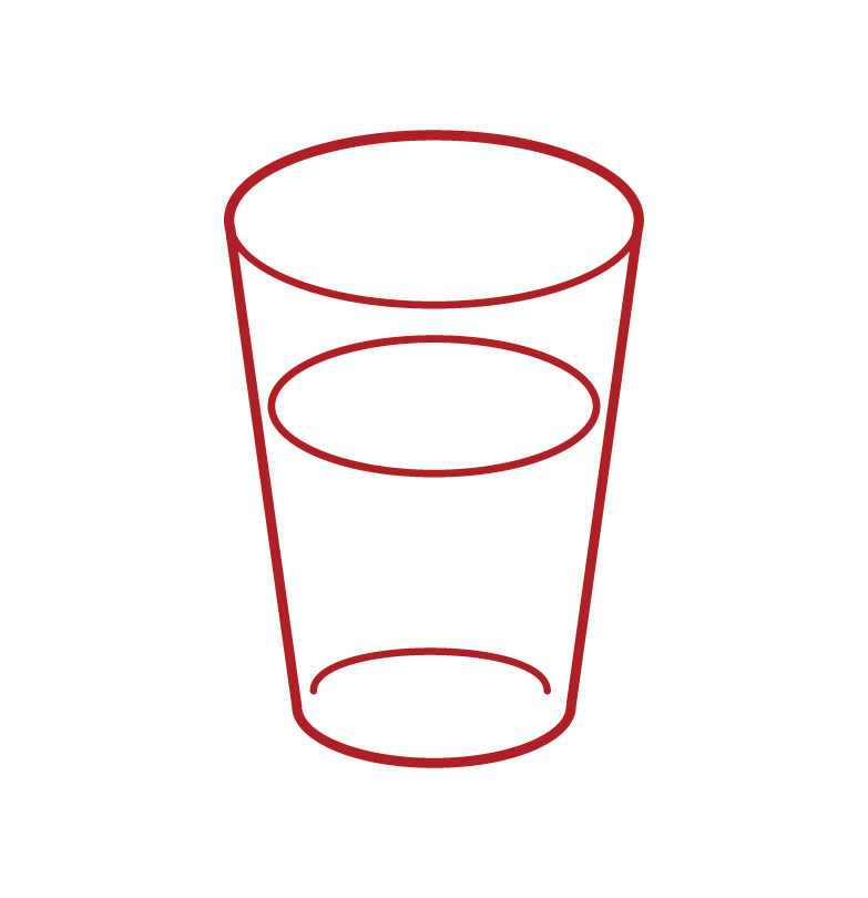 Illustration of a glass of water