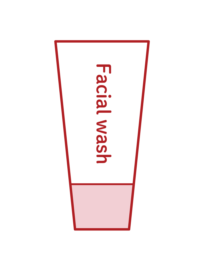 Illustration of facial cleanser