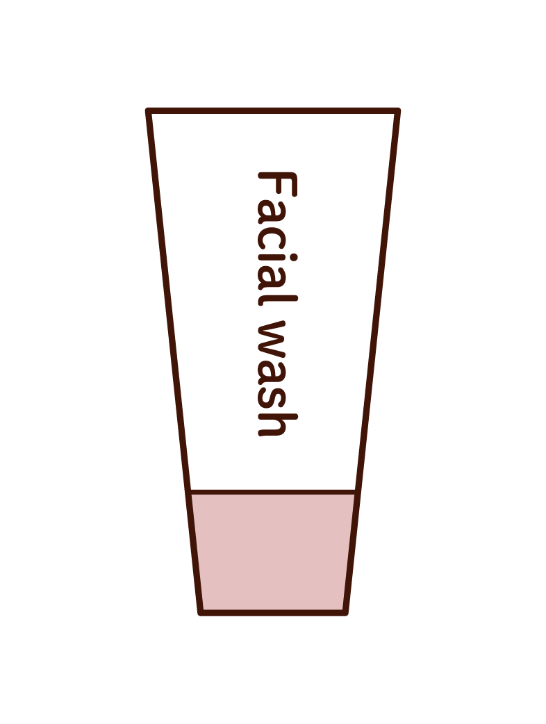 Illustration of facial cleanser