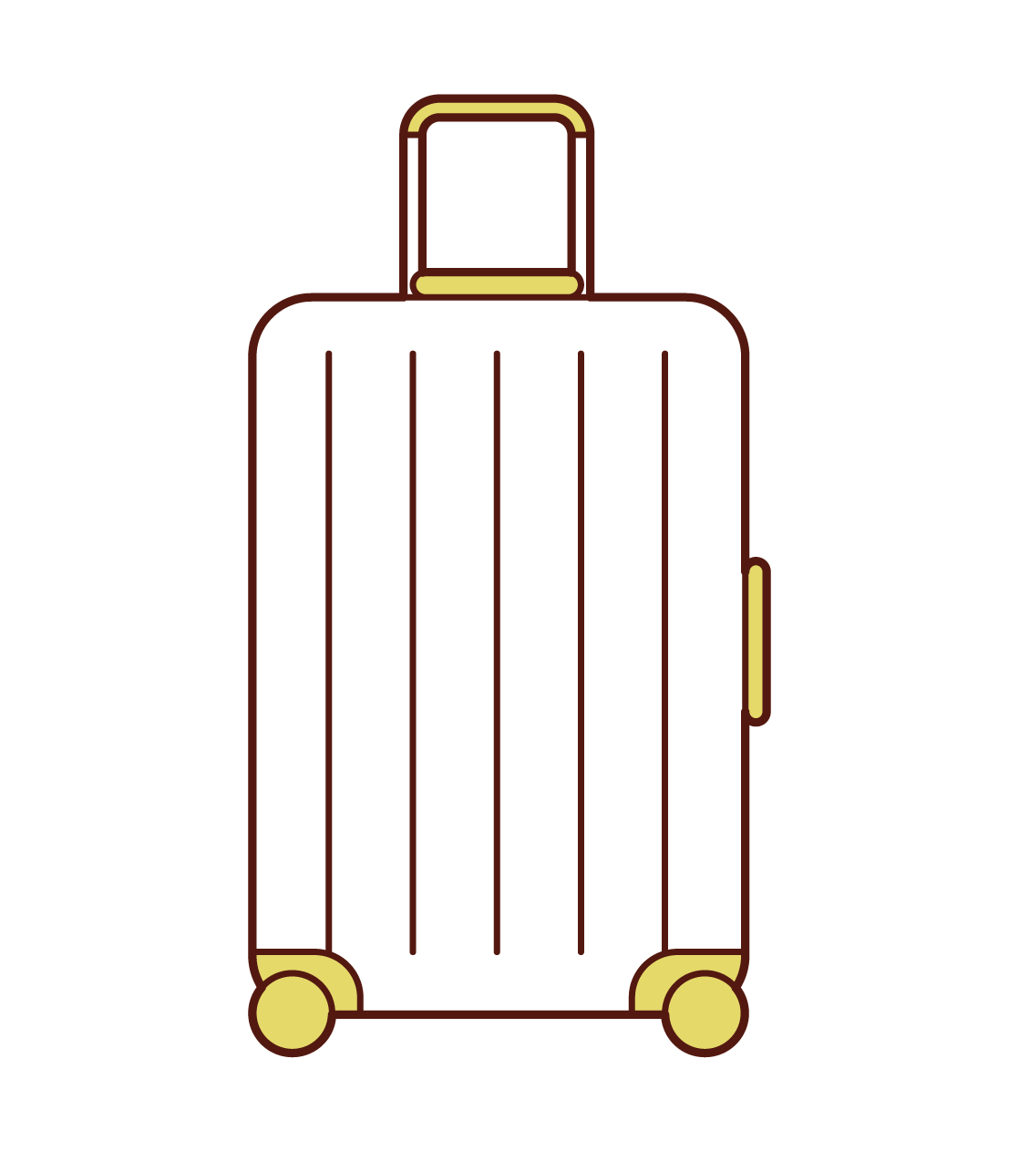 スーツケース キャリーケースのイラスト Kukukeke ククケケ