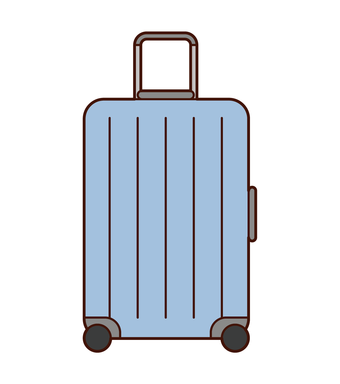 Illustration of suitcase and carry case