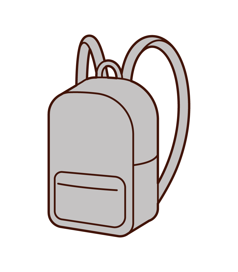 Illustration of bag and rucksack