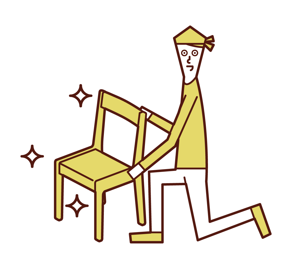 Illustration of a furniture maker