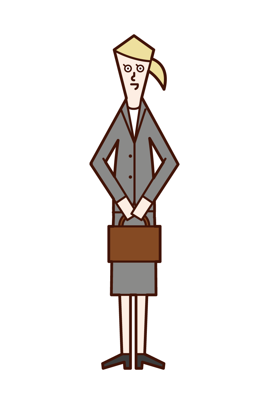 Illustration of a company employee (woman)