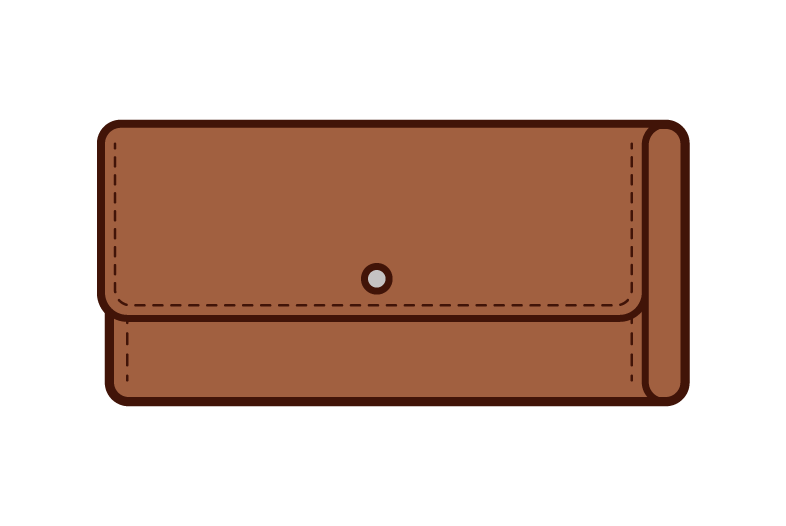 Illustration of a long wallet