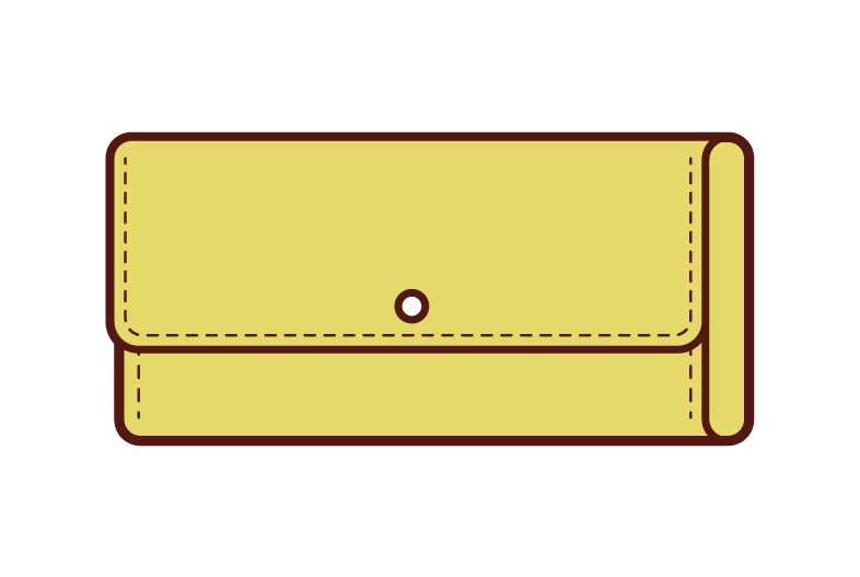Illustration of a long wallet