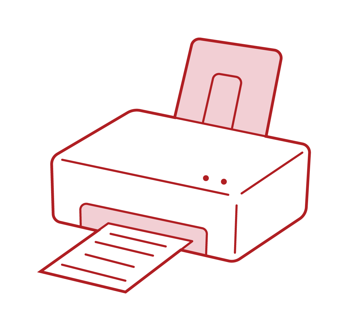 Illustration of a home printer