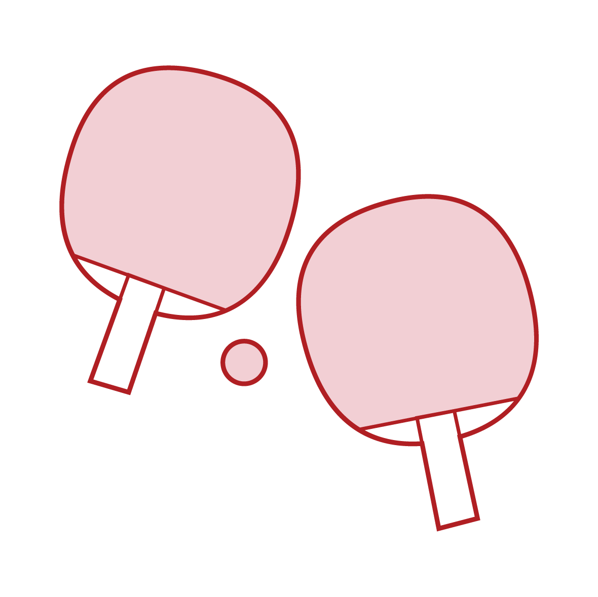 Table Tennis Racquet Illustration