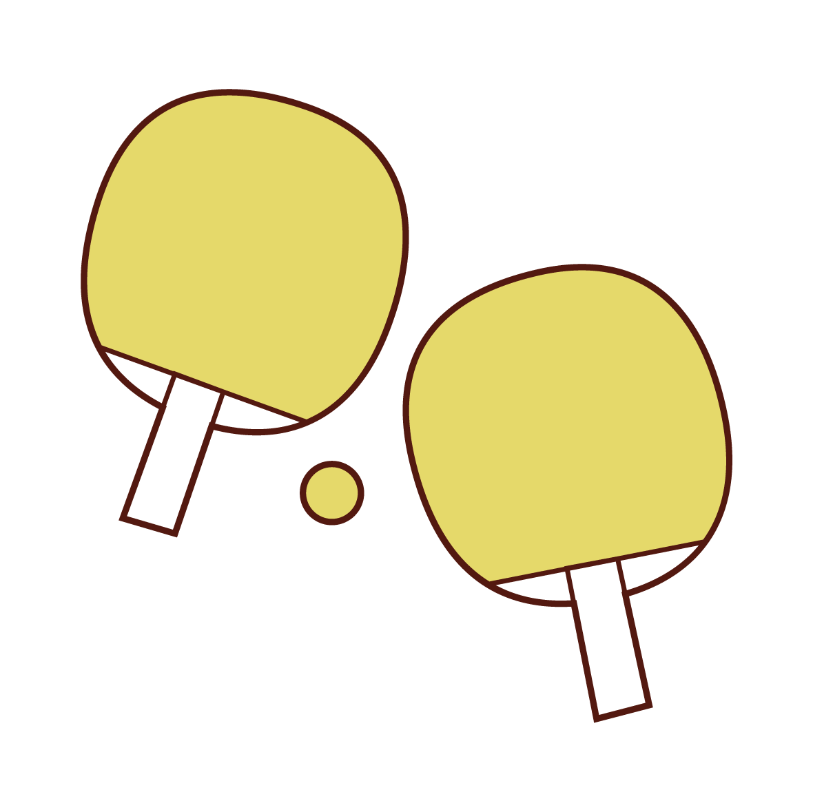 Table Tennis Racquet Illustration