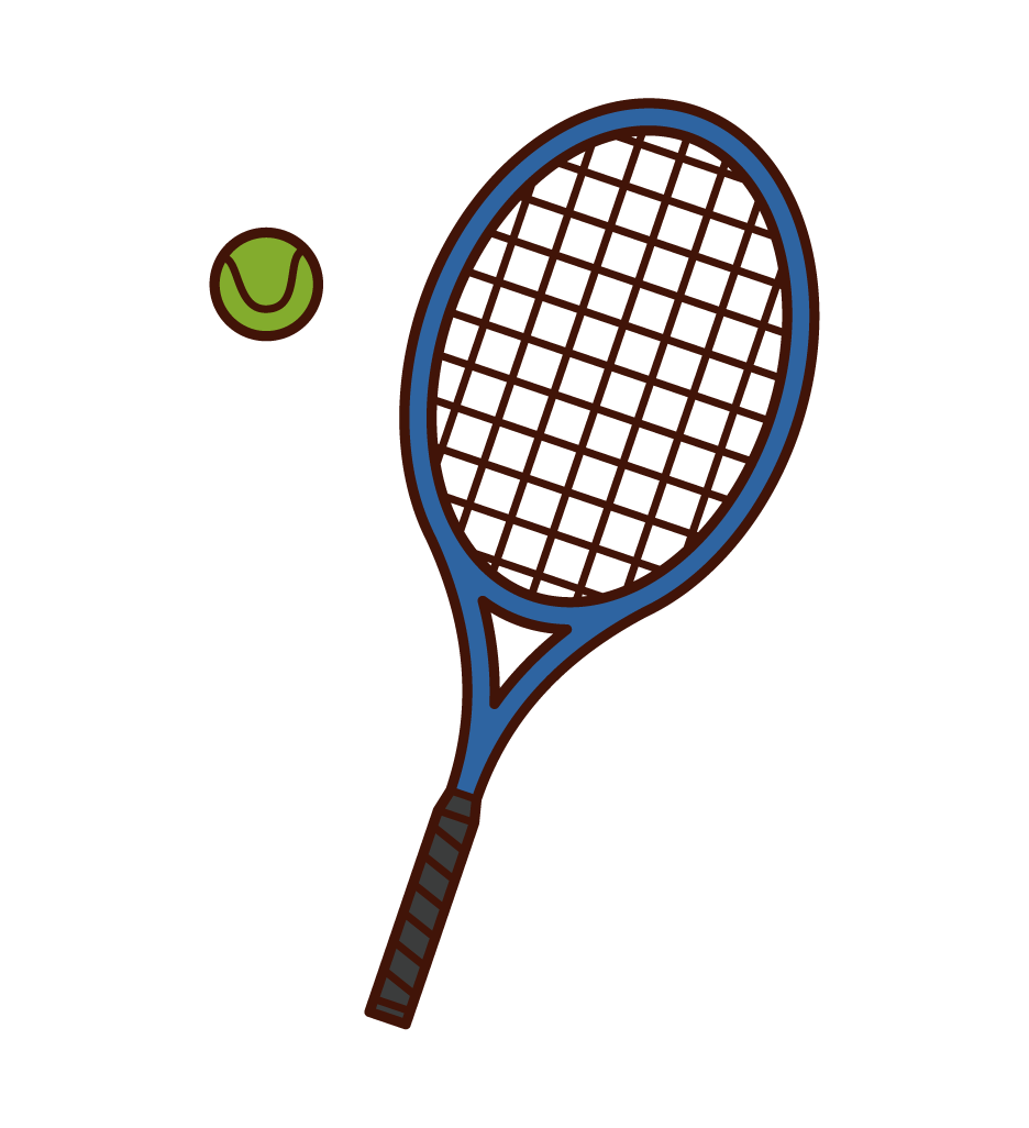 Illustration of tennis racket