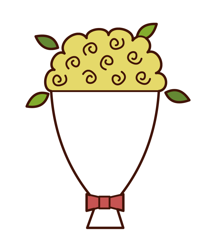 Illustration of a big bouquet
