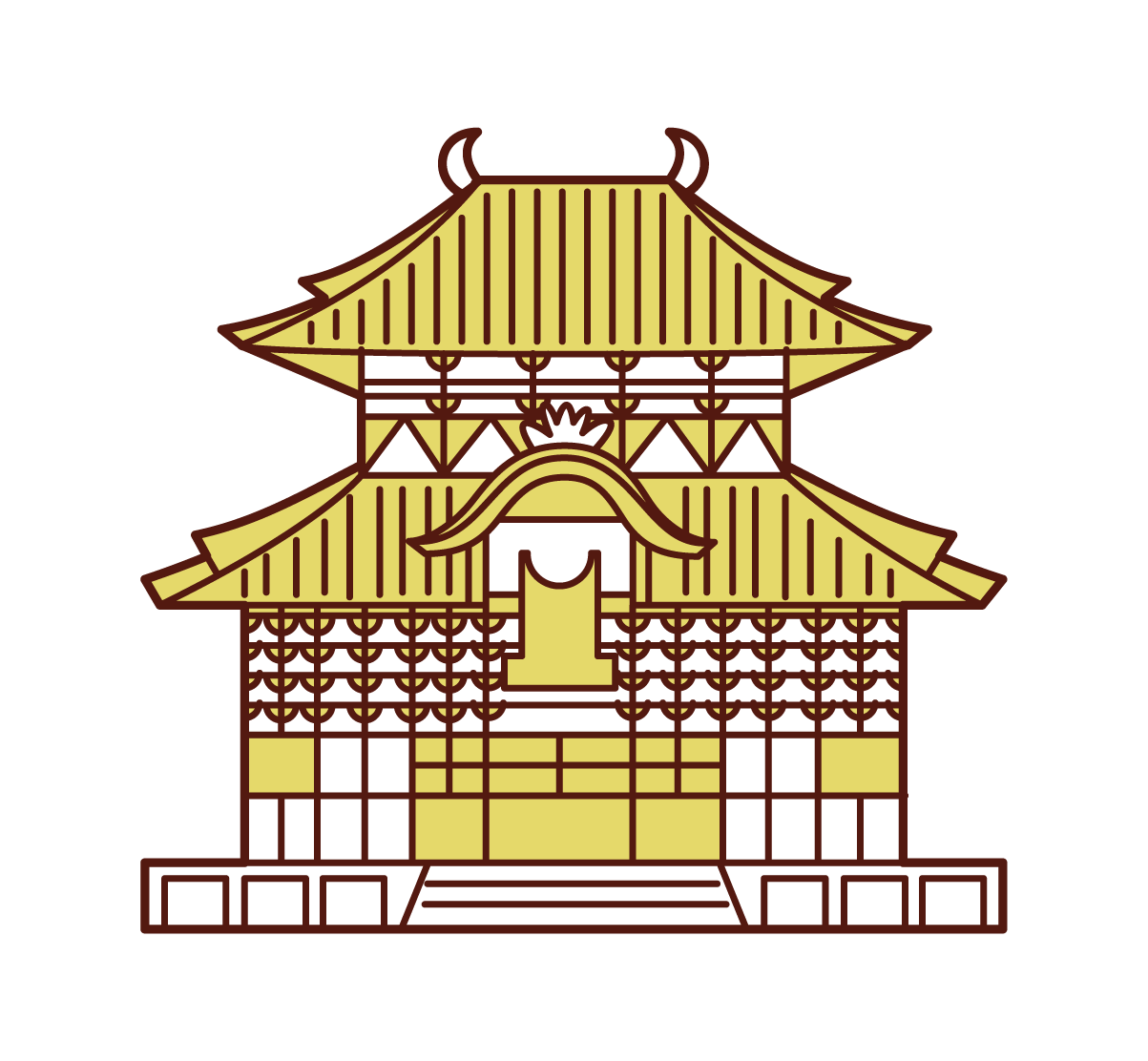 Illustration of Todaiji Temple