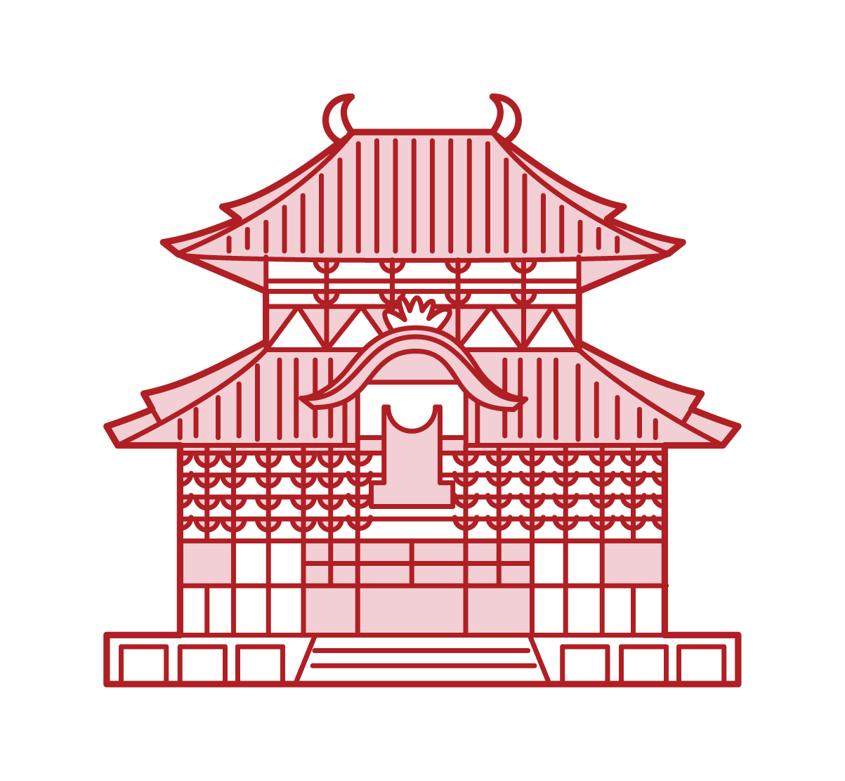 東大寺のイラスト