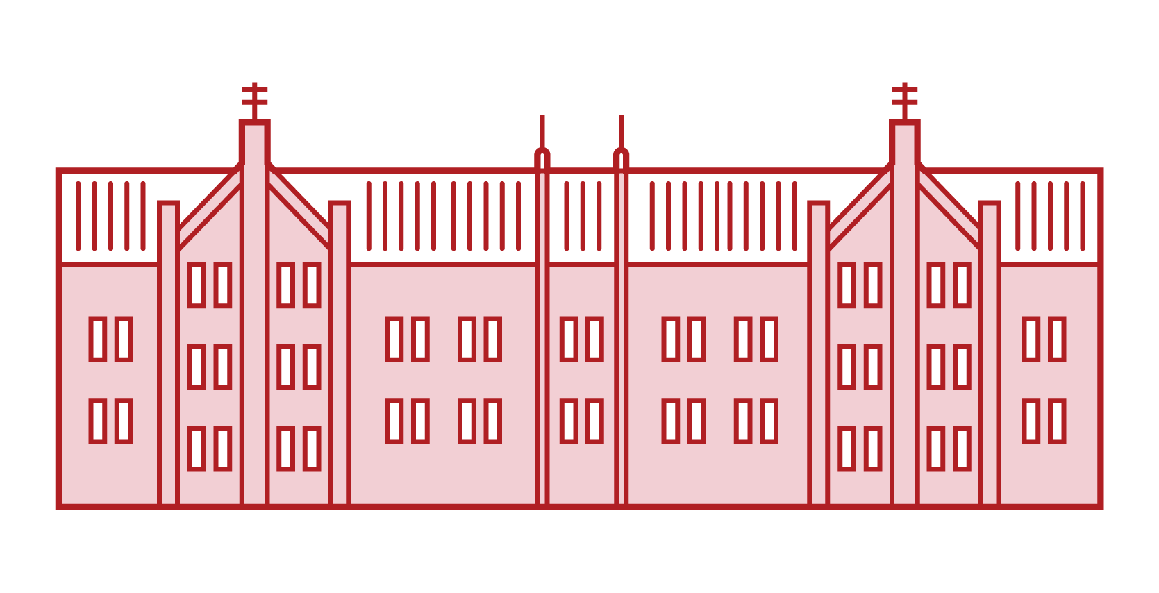 붉은 벽돌 창고 의 그림