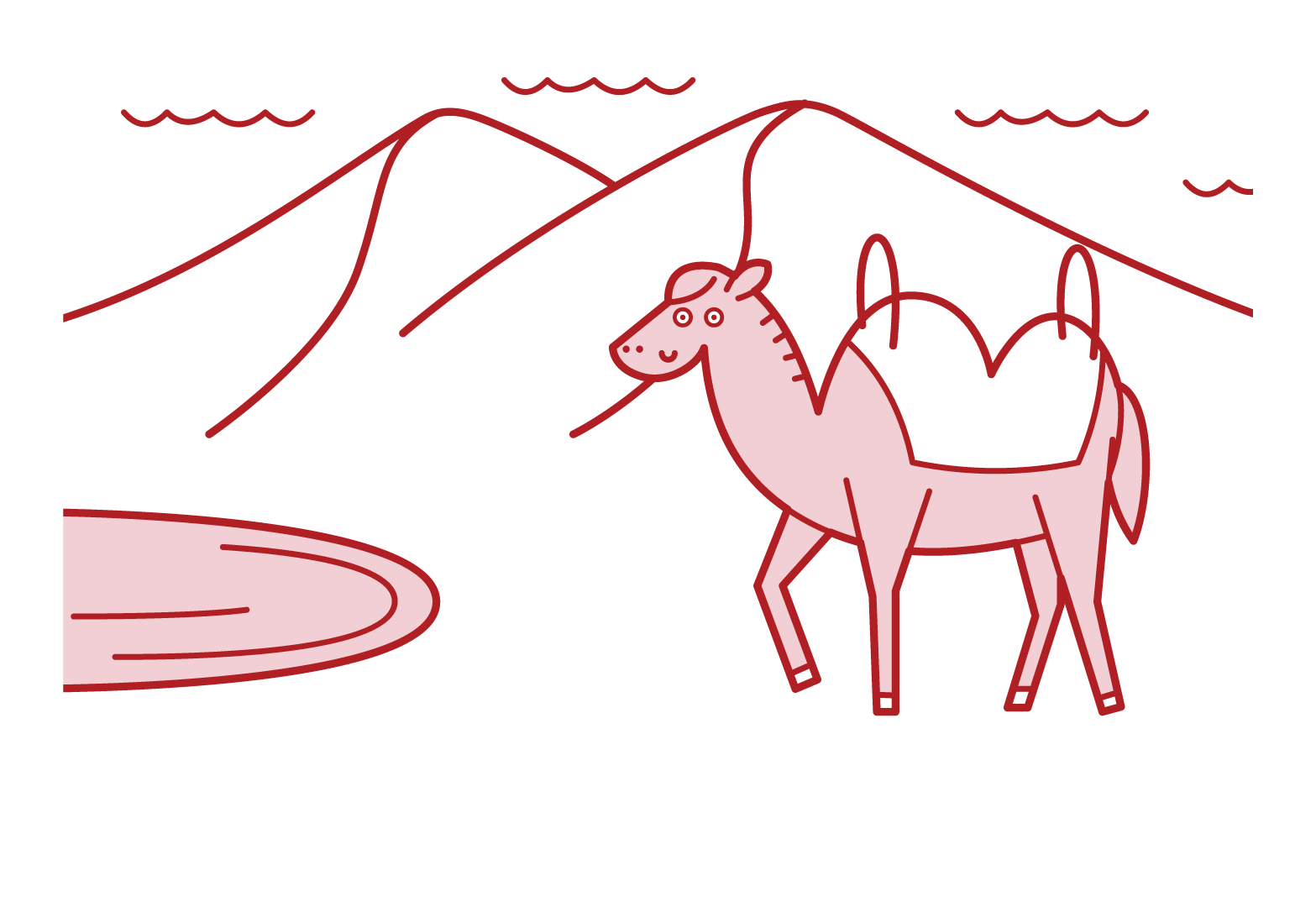 Illustration of Tottori Sand Dunes