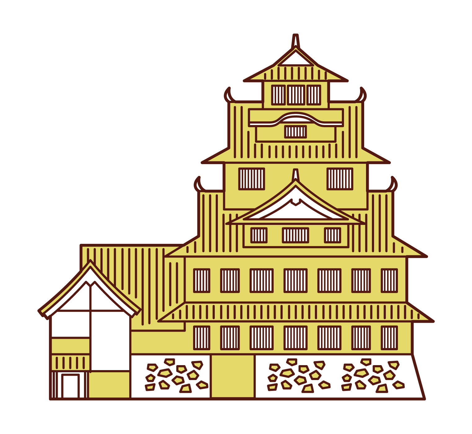 Illustration of Okayama Castle