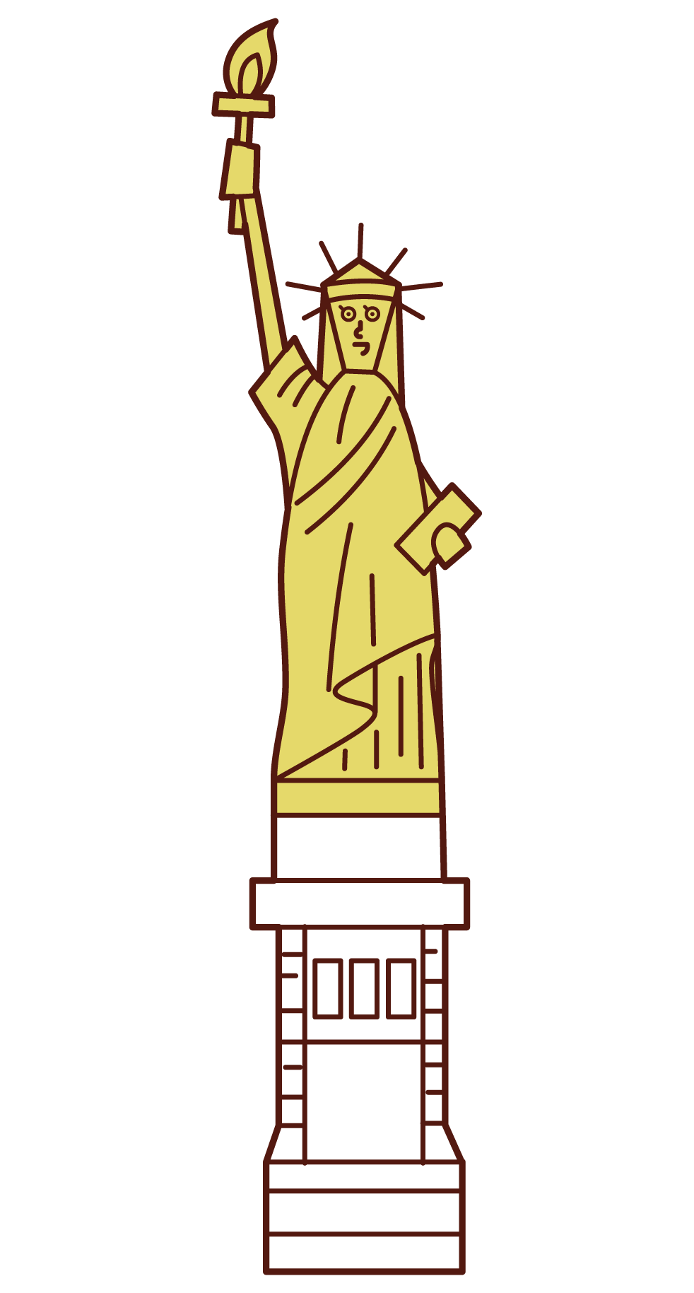 Illustration of the Statue of Liberty