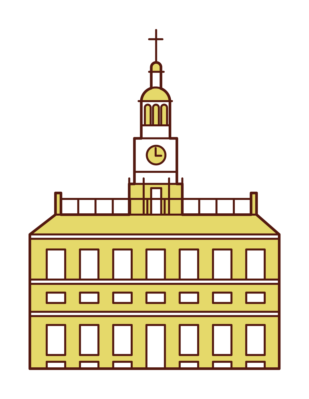 Illustration of Independence Hall