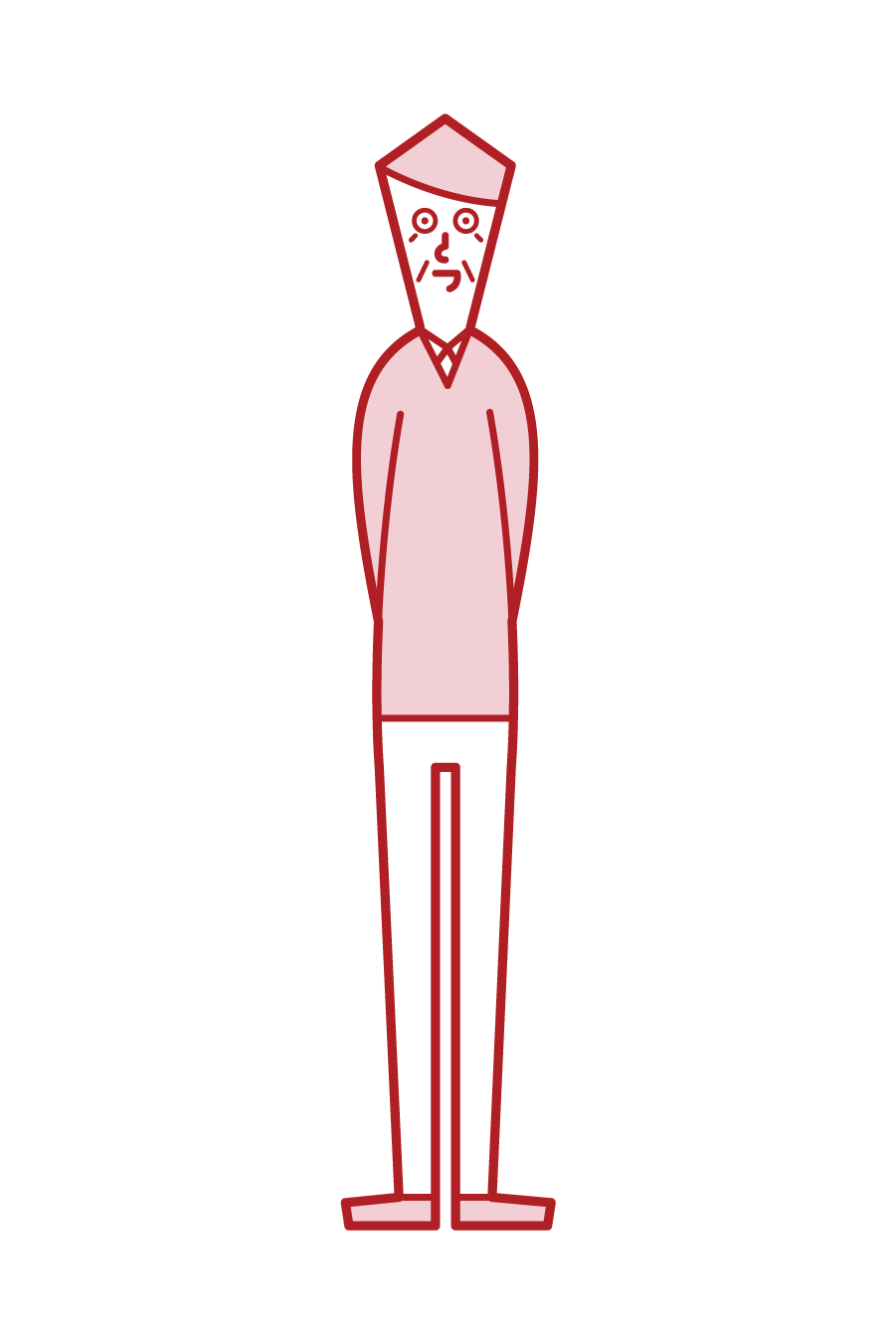 Illustration of a gentle elderly person (man)