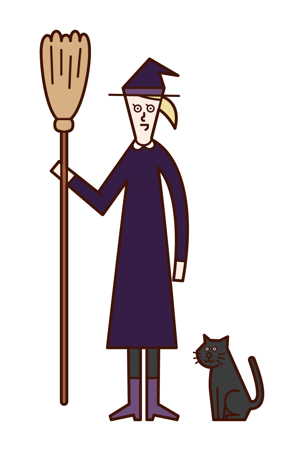 Illustration of the Witch (Halloween)