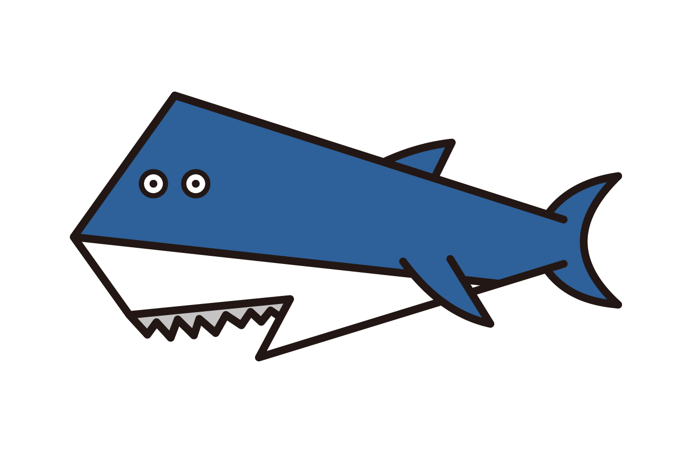 Illustration of sharks